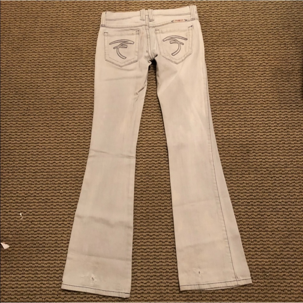 Grey with Silver F Pocket Jeans - Picture 2 of 3